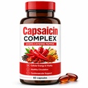 Capsaicin Softgels, Cayenne Pepper Extract 300mg with CoQ10, Turmeric, Vitamin D3 & K2, Beetroot Powder, Hawthorn Berry & Garlic Oil, 60 Softgels