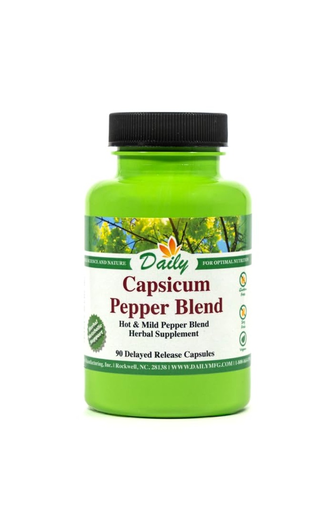 Daily Manufacturing Capsicum Pepper Blend (Capsaicin in The Active Ingredient in Cayenne Pepper)