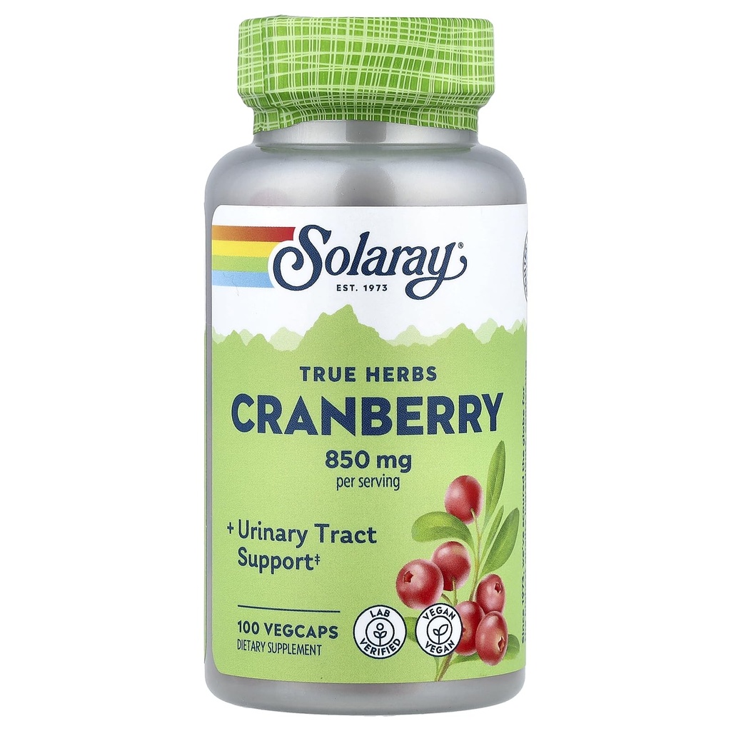 Solaray Cranberry - 425 mg - 100 Capsules