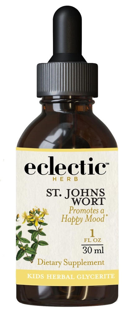 ECLECTIC INSTITUTE Παιδικά Βότανα - St. John's Wort, Black Cherry Flavor 