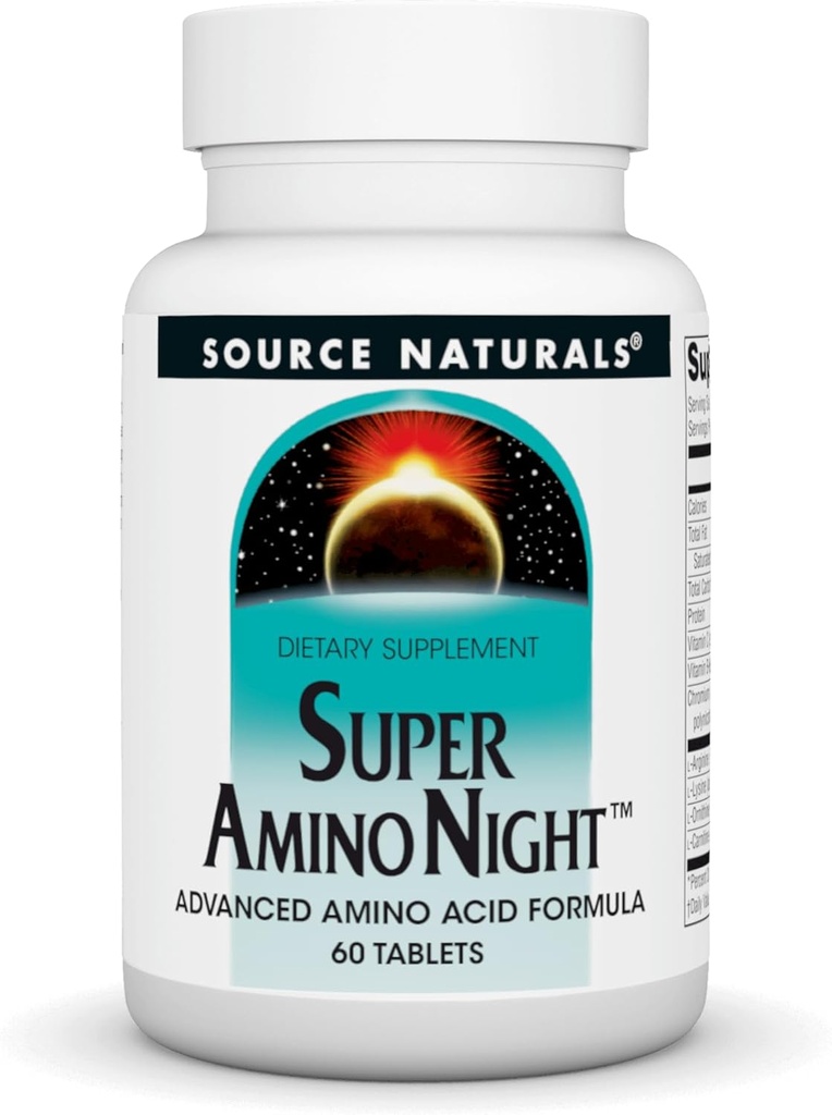 Source Naturals Super Amino Night - Advanced Amino Acid Formula* - 60 Κάψουλες