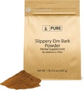 Αμιγής αρχική συστατικά Slippery elm μπαρκ σκόνη (1 lb), καθαρό & φυσικό, Vegan, χωρίς γλουτένη