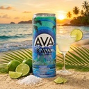 AVA Kava | Alcohol-Free Relaxation Drink | Margarita | Fast Acting Nano Kava • Zero Sugar Alcohols • Vegan • Plant Based • No Preservatives • Natural Flavors • Non GMO • Gluten Free | 12oz Cans (6-Pack)
