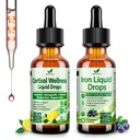 Cortisol Detox + Iron Supplement for Women, Men, Vegan, Non GMO