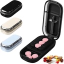 Pill Cutter Splitter for Small and Tiny Pills, Larger Pills, Adjustable 1/2 1/4 Splitter with Improved Sharp Blade, Accurate Centering Alignment Device (Black)