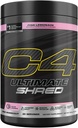 Cellucor C4 Ultimate Shred Pre Workout Powder, Μεταβολισμός συμπλήρωμα με Cayenne Extract+300mg Caffeine+TeaCrine+Dynamine - Pink Λεμονάδα, 20 εξυπηρετούν