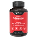 Naturalis New Zealand Astaxanthin (12mg) | Triple Strength with High-Oleic Sunflower Oil | Non-GMO, Soy & Gluten Free | 300 Softgels (10-Month Supply)
