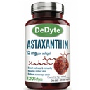 Dedyte Astaxanthin Supplements, Natural organic Antioxidant, Support Anti-Aging & Reduce Wrinkles, Skin Health, Boost Immunity, Eye Fatigue, 120 Softgels