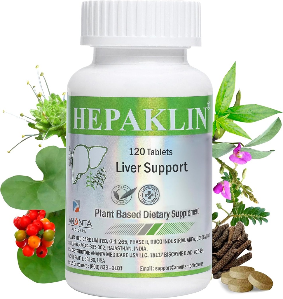 Hepaklin – Herbal Liver Detox & Formula υποστήριξης για την υγεία, 120 Tabs