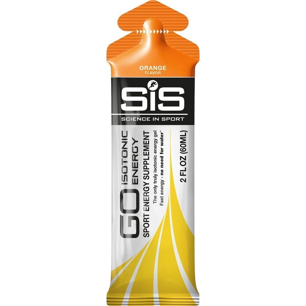 Science in Sport Energy Gel Pack, SIS Isotonic Energy Gel, 22g Fast Acting Carbs, Performance & Endurance Gels, Orange Flavor - 2 Fl Oz (Pack of 6)
