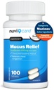 NUVICARE Expectorant Mucus Relief 400mg - Guaifenesin 400mg Tablets - Fast Chest Congestion Relief for Adults - Compare to Mucinex Tablets - Generic Mucus Clear for Phlegm and Congestion (100 Count)