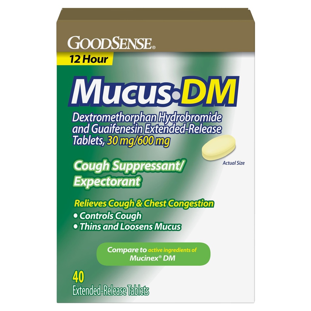 Good Sense GoodSense Mucus DM Expectorant and Cough Suppressant and GoodSense All Day Allergy, Cetirizine HCl Tablets, 10 mg, 40 Count