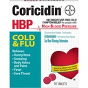 Coricidin HBP Cold and Flu, 10 Count