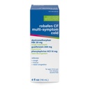 MAJOR Robafen CF Multi-Symptom Peak Cold Cough Syrup for Congestion and Mucus Relief, Alcohol-Free, Non-Drowsy - 4 fl oz (1 Pack)