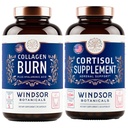 WINDSOR BOTANICALS Κορτιζόλη Blocker και Multi Collagen Burn - Beauty and Mood Support Bundle