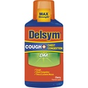 Delsym Adult Liquid, Cough Plus Chest Congestion Dm, Cherry, 6 Ounce (Pack of 6)