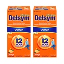 Children's Delsym 12 Hour Cough Relief Medicine Suppressing Liquid, #1 Pediatrician Recommended, Orange Flavor, 5 Oz (Pack of 2)