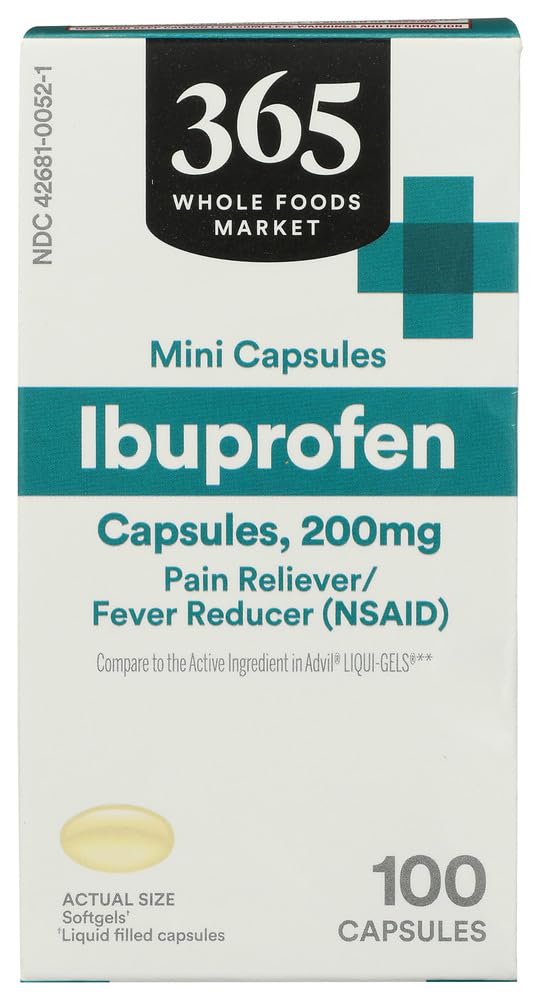 365 by Whole Foods Market Ibuprofen Soft Gels, 100 CT