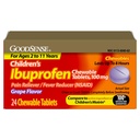 GoodSense Children's Ibuprofen Chewable Tablets, 100 mg, Grape Flavor, Pain Reliever and Fever Reducer (NSAID), 24 Count