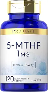 Carlyle 5-MTHF L Methylfolate 1mg 