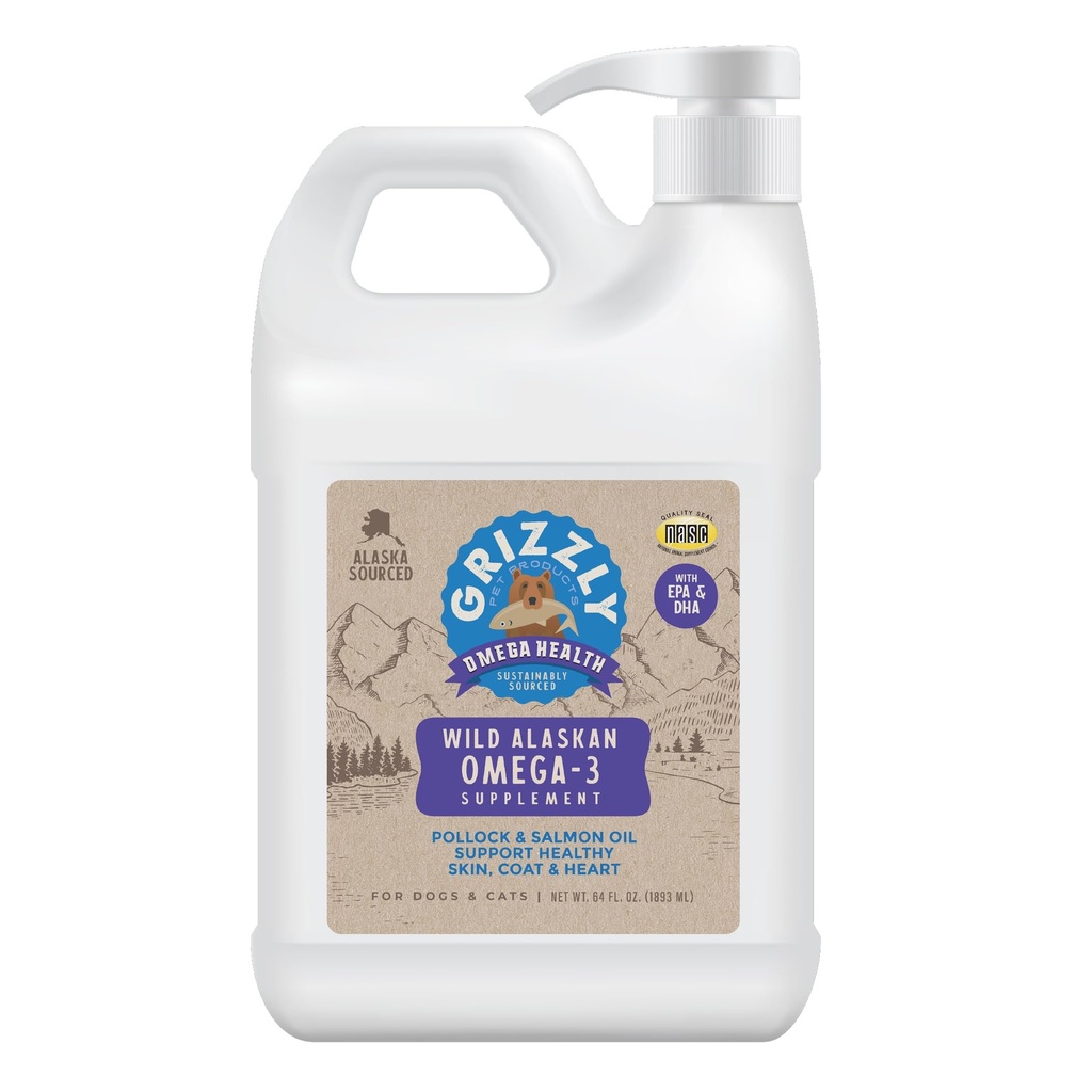 Προϊόντα Omega Health Liquid Omega-3 συμπλήρωμα για σκύλους και γάτες, 64 ουγγιά