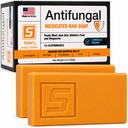 Shield 1% Clotrimazole Antifungal Soap Bar with Tea Tree Oil - Medicated Relief for Athletes Foot, Jock Itch, Ringworm - Foot Soap for Skin Fungus 4 oz (2-pack)