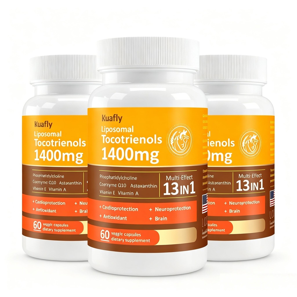 Liposomal Tocotrienols Vitamin E 1400mg - High Potency Vitamin E Tocotrienols with Phosphatidylcholine, Astaxanthin 180 Capsules