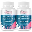 Liposomal Tocotrienols 1000mg – Vitamin E Tocotrienols Supplement, Advanced Formula with 95% Delta-Tocotrienols & 5% Gamma-Tocotrienols, 60 Count (2 Bottles)
