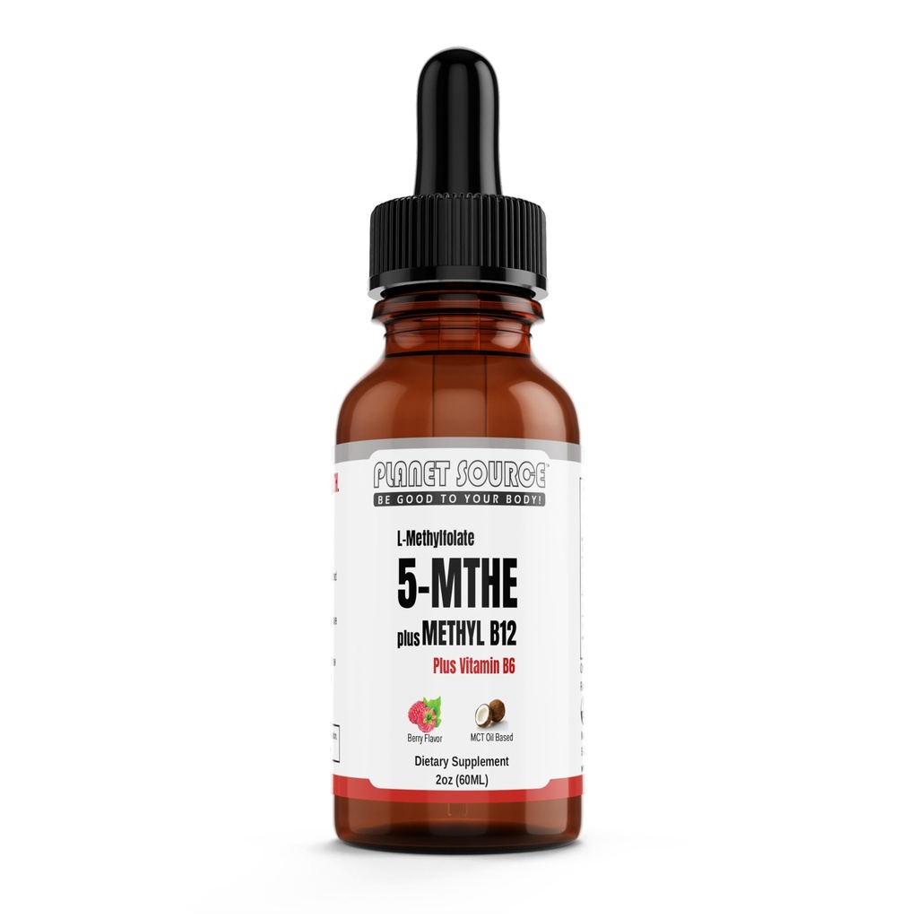 L-Methylfolate 5-MTHF with Methyl B-12 &B6 (As Pyridoxal 5'-Phosphate PLP or P5P), Bioactive B-Vitamin Complex, Energy and Brain Support