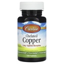 Carlson - Chelated Copper, 5 mg, Superior Absorption, Cardiovascular Health, Nerve Function & Immune Support, 100 Tablets