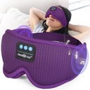 MUSICOZY White Noise Sleep Mask Headphones with 16 Soothing Sounds, Bluetooth Sleep Mask 3D Wireless Music Sleeping Headphones for Side Sleeper