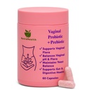 Vaginal Probiotic + Prebiotic for Women – Supports pH Balance, Yeast & Odor – with Lactobacillus rhamnosus, reuteri – Gut & Feminine Health – 60 Capsules