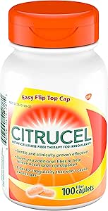 Citrucel Methylcellulose Fiber Caplets για Περιστασιακή ανακούφιση δυσκοιλιότητας, Πορτοκαλί Γεύση - 1 κόμης