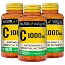 MASON ΦΥΣΙΚΗ Βιταμίνη C 1.000 mg, 300 Ημέρα προσφοράς, Υποστηρίζει Υγιές ανοσοποιητικό σύστημα, Αντιοξειδωτικό και Ουσιαστικό θρεπτικό συστατικό, 3 Συσκευασία