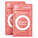 2 Pack 60 Patches Berberine Patches, Pomegranate Green Tea Blend, New Enhanced Formula