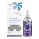 ASUTRA Bundle Set, 2 Products - 1 Gray Cotton Jersey Kids Eye Pillow for Sleep Filled w/Lavender Buds & Flax Seeds and 1 Topical Magnesium Chloride Oil Spray w/Lavender & Melatonin