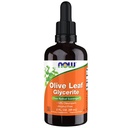 NOW Συμπληρώματα τροφίμων, Olive Leaf Glyceriite Liquid, 18% Oleuropein, Σταγονομετρητής Περιλαμβάνεται, Free Radical Scavenger*, 2-Ounce