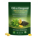 Oil of Oregano with Black Seed Oil Softgels , low odor, 300 Count (TF25) | 2-in-1 Oregano extract formula, Non-GMO, Gluten-Free, Dairy-Free, Soy-Free, Easy-to-Take, Supports daily vitality.