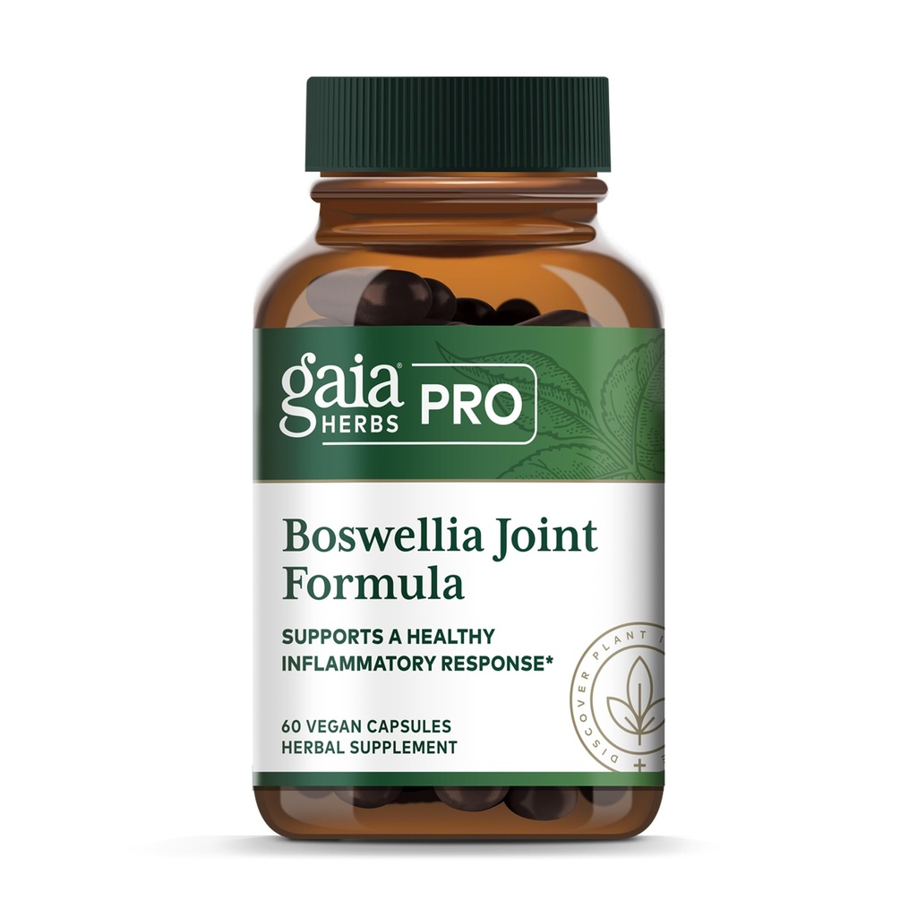 GAIA HERBS PRO Boswellia Joint Formula - Joint Health & Mobility Support* - Boswellia, CurQfen Turmeric & Fenugreek Extracts & CuberUp Spanish Cucumber Extract - 60 Vegan Capsules (30 Servings)