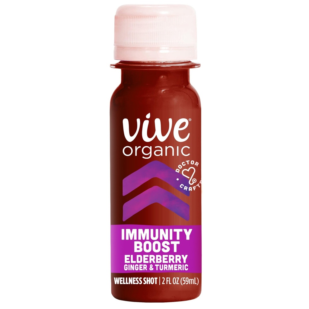 VIVE ORGANIC Organic Elderberry Immunity Boost, 2 FZ