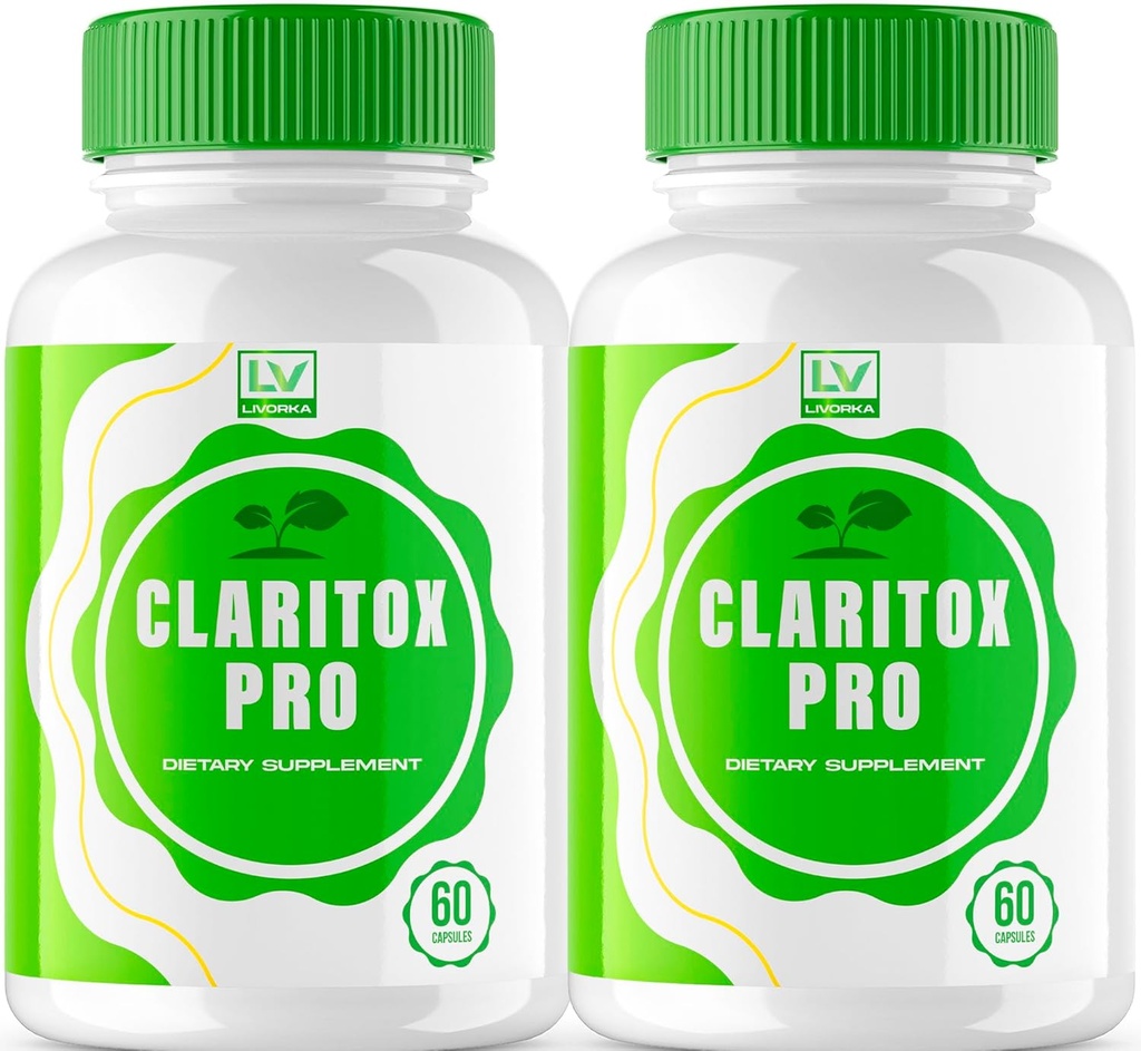 (2 Pack) Claritox Pro, χάπια συμπλήρωμα υποστήριξης Claritox Pro, Claritox Pro Κριτικές, κάψουλες Claritox Pro, συμπλήρωμα υποστήριξης καψακίων Claritox Pro - Advanced Pill Formula, 120 κάψουλες για 2 μήνες
