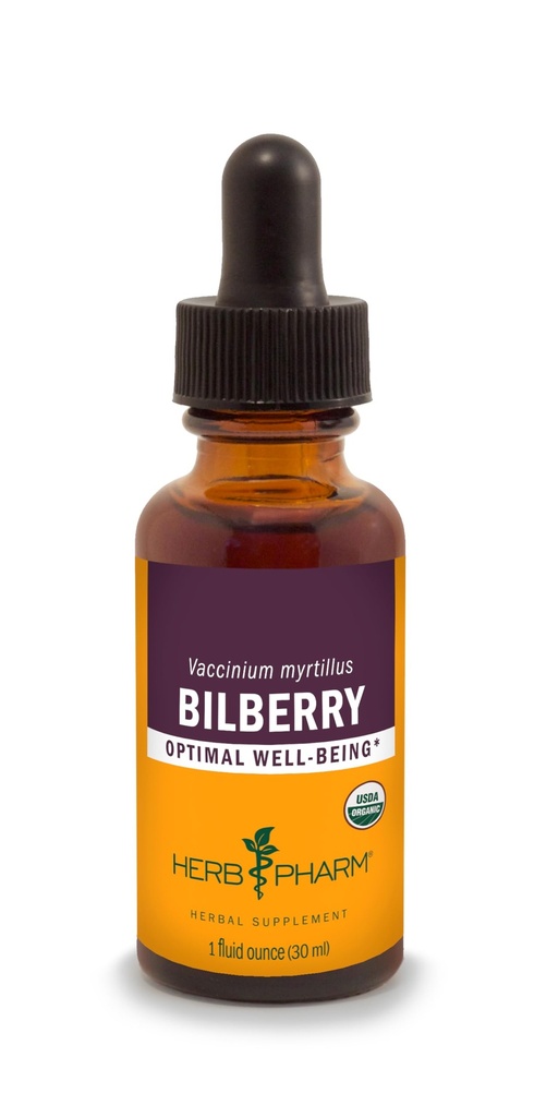 Βότανο Pharm Bilberry υγρό εκχύλισμα για την υποστήριξη ματιών και οράματος - 1 ουγγιά