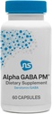 NeuroScience GABA PM Calm Sleep Aid for Adults - 400mg L Theanine Supplement with 5 HTP for Brain Support & Magnesium for Sleep - Soothe an Overactive Mind & Racing Thoughts (60 Κάψουλες)