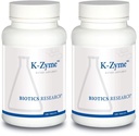 Biotics Research K Zyme™ Potassium, 99 milligrams, Supports Cardiovascular Function, Electrolyte Balance, Nerve Transmission, Muscle Activity, Superoxide Dismutase, Catalase.100 Tablets (Pack of 2)