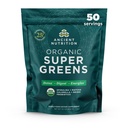 Ancient Nutrition Super Greens Powder, Organic Superfood Powder with Probiotics Made with Spirulina, Chlorella, Matcha, and Digestive Enzymes, 50 Services, 14,1 oz
