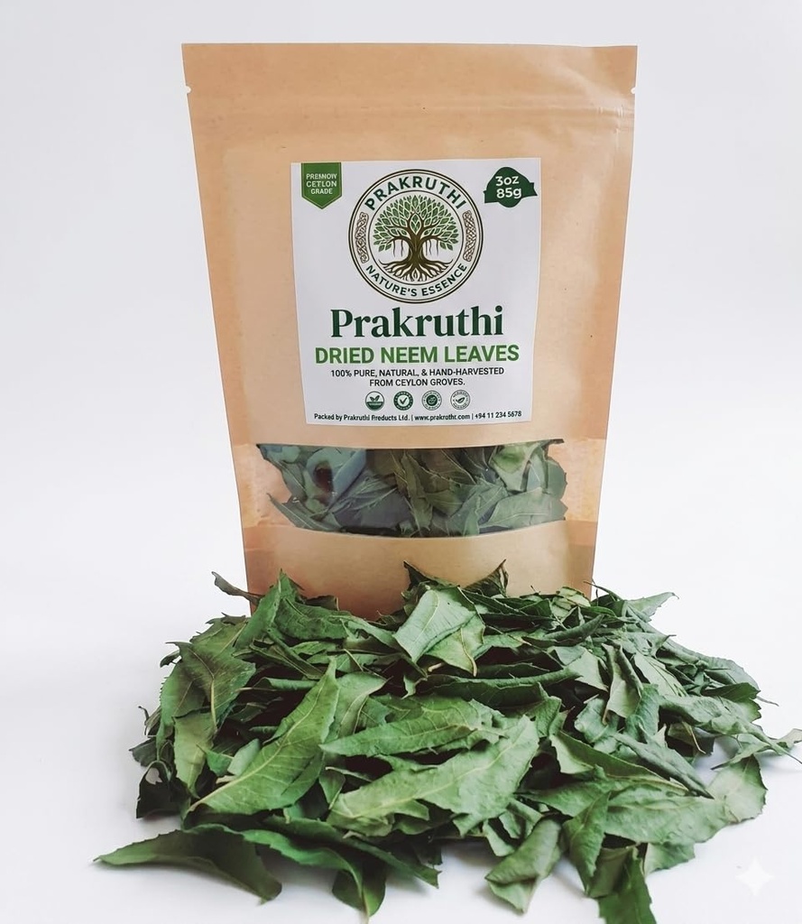 Neem Leaves Whole Naturally Grown Leaf Pure Dry Fresh 3 oz / 85g Neem Tea