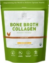 Amy Myers MD Bone Broth Collagen Powder - Βιολογικό Κοτόπουλο Bone Broth - Υποστηρίζει υγιή δέρμα & νύχια - για την υγεία των οστών & κοινή υποστήριξη - 20 υπηρεσίες, κοτόπουλο άρωμα