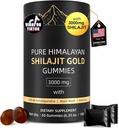 3000mg Himalayan Shilajit Gummies Gold for Men & Women - Organic & Natural with 85+ Essential Minerals & Fulvic Acid - Non-GMO - 100% Natural & Organic (1 Bottle/60 Gummy)