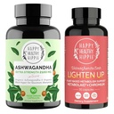 Happy Healthy Hippie Lighten Up Weightloss Supplement (Metabolaid™ + Chromium) & Organic Ashwagandha Capsules