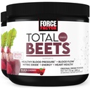 FORCE FACTOR Total Beets Superfood Beet Root Powder 2-Pack, Nitrates to Support Circulation, Blood Flow, Nitric Oxide, Energy, Endurance, Stamina, Cardiaγγειακό συμπλήρωμα υγείας καρδιάς, 60 υπηρεσίες